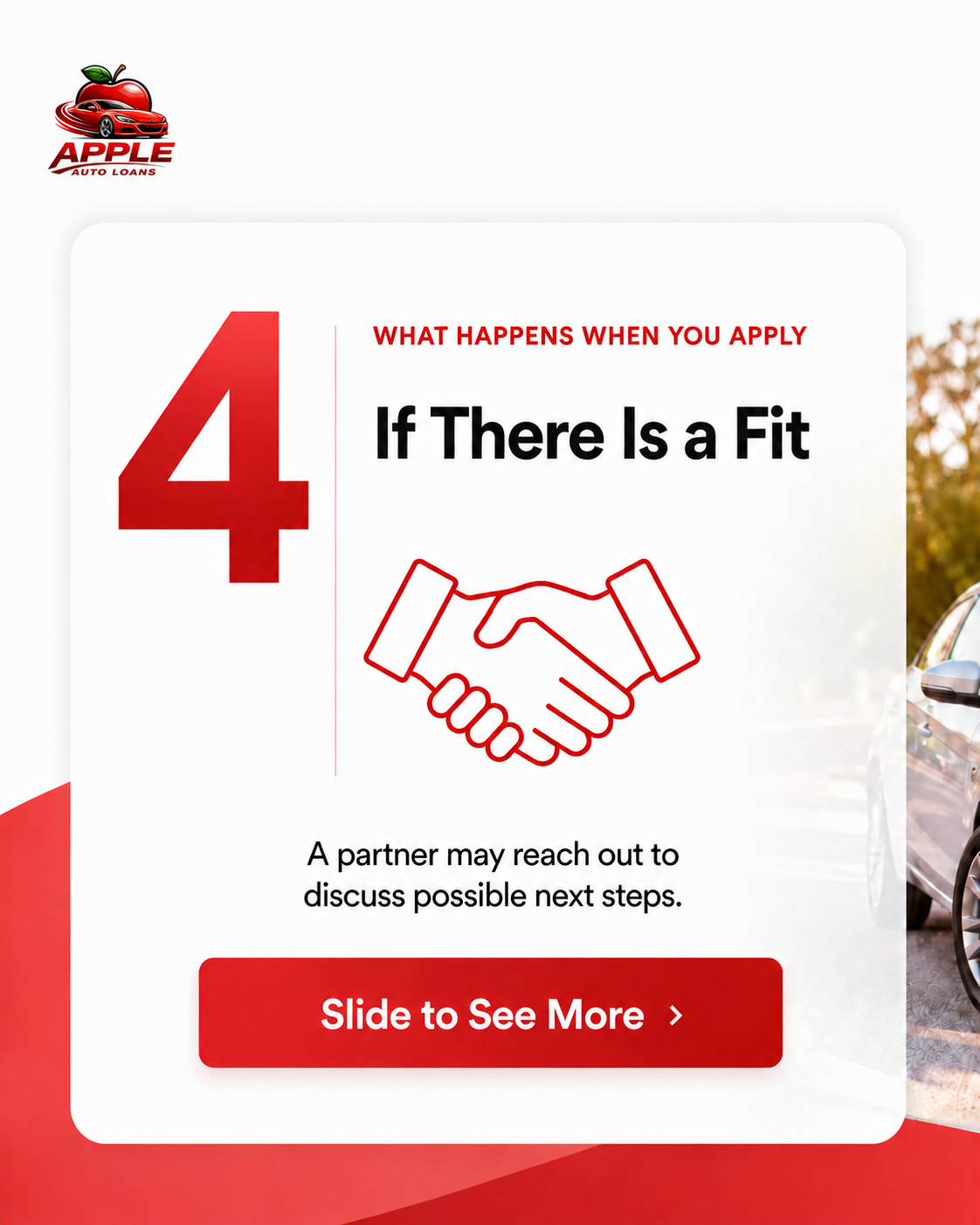 If There Is a Fit step graphic for Apple Auto Loans